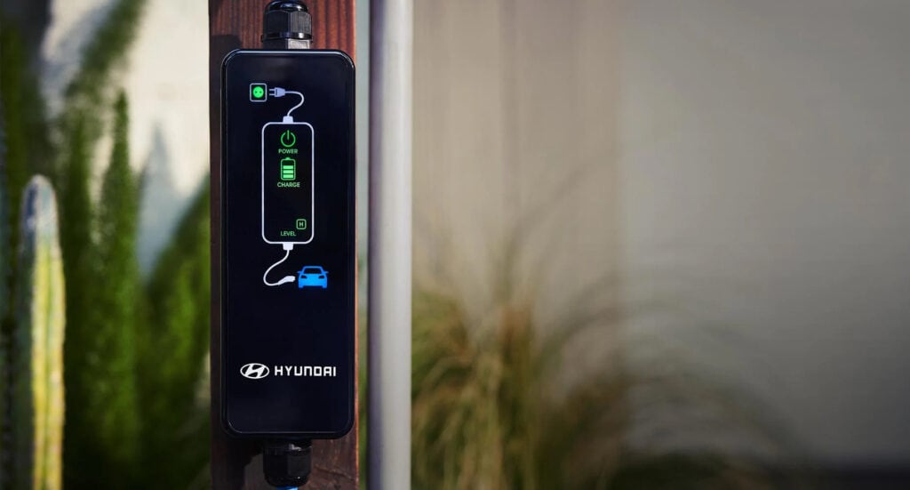 2020 Kona Electric in Winnipeg, MB charging station